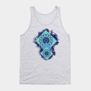 Blue Dreamcatcher Mandala Tank Top